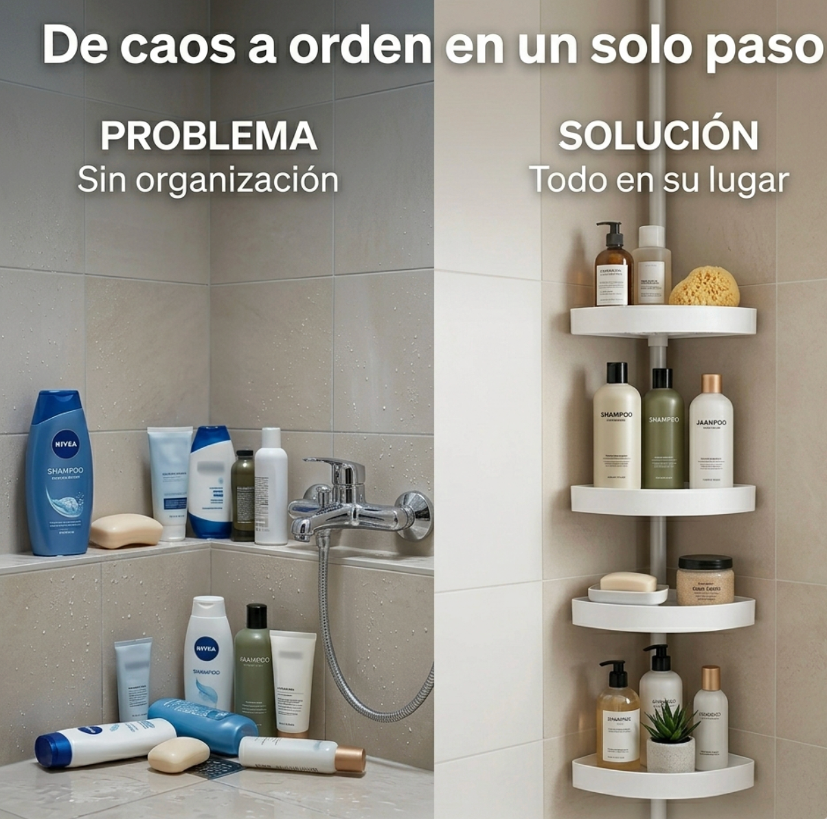 Organización Esquinera 4 Estantes