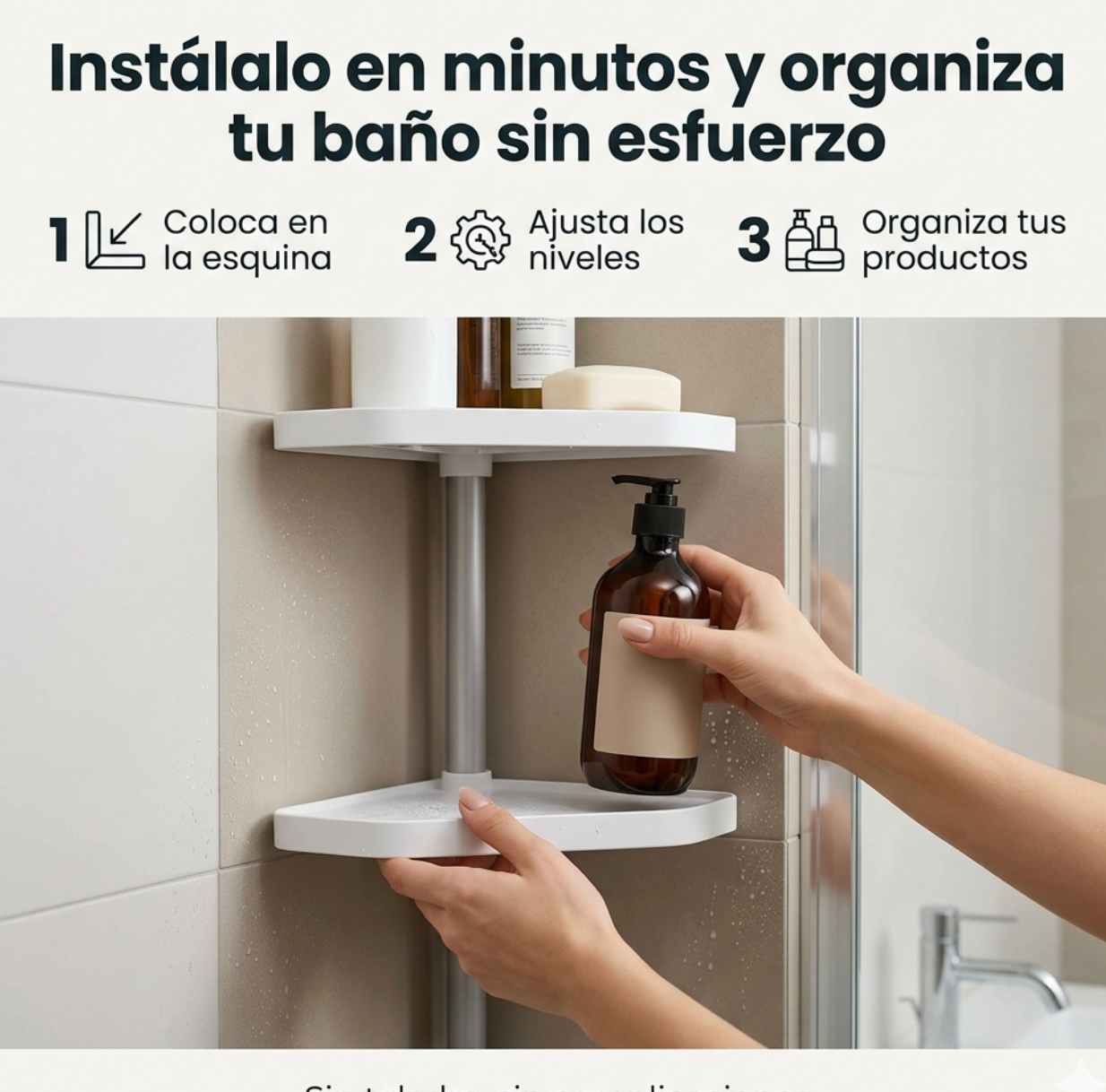 Organización Esquinera 4 Estantes