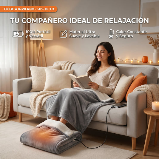 Manta Calentador Pies Multiusos USB